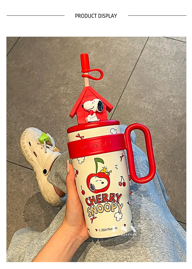 New Crayon Shin-chan Cute Cartoon Sakurada Nene Vacuum Cup Kawaii High-Capacity Water Cup Lovely Periphery Home Decor Gifts