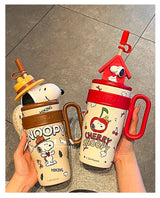 New Crayon Shin-chan Cute Cartoon Sakurada Nene Vacuum Cup Kawaii High-Capacity Water Cup Lovely Periphery Home Decor Gifts