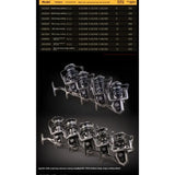 SPINNING REEL Fishing AG2500/AG3500/AG4500AG5500AG6500/AG7500/8000/10000/12000 Spinning Reel Smooth - Running Fishing Reel