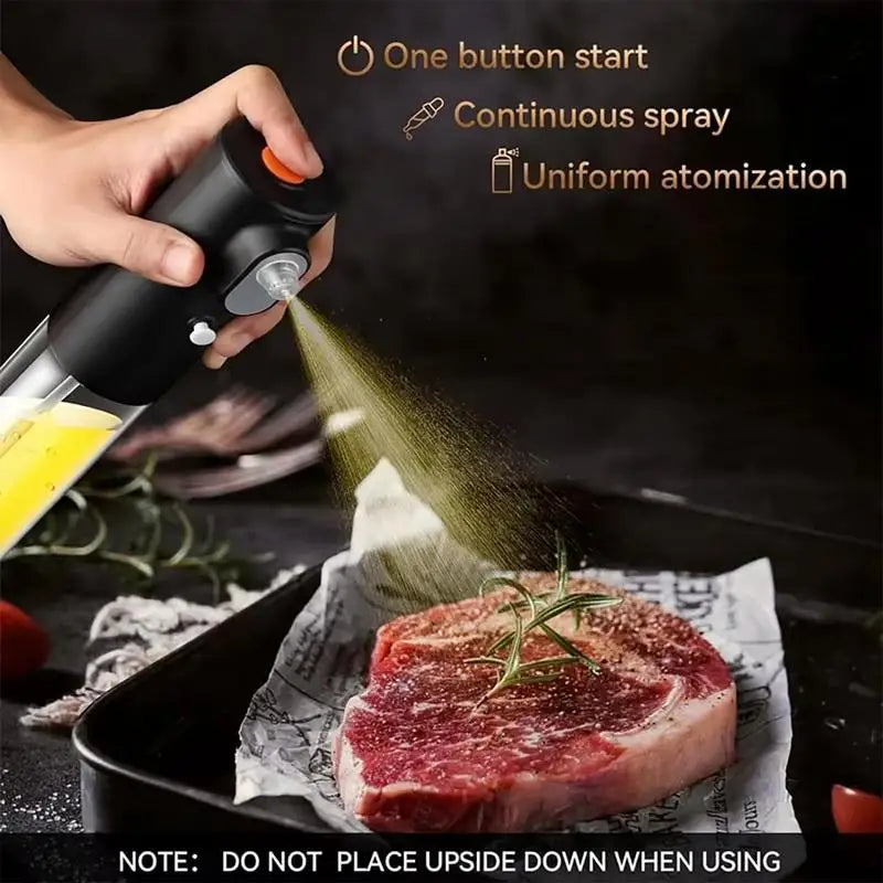 200ml Electric Butter Sprayer for Cooking Olive Oil Butter Dispenser Bottle For Kitchen Air Fryer BBQ Salad Baking gadgets