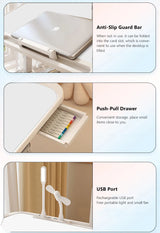 Computer Desk Bed Top Desk Adjustable Folding Simple Home Bedroom Sitting Floor Bay Window Laptop Office Small Desk Board