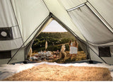 6-10Persons Glaming Luxury Mongolia Yurt Family Travel Hiking Antistorm Outdoor Camping Castle Tent Silver Coated UV Function