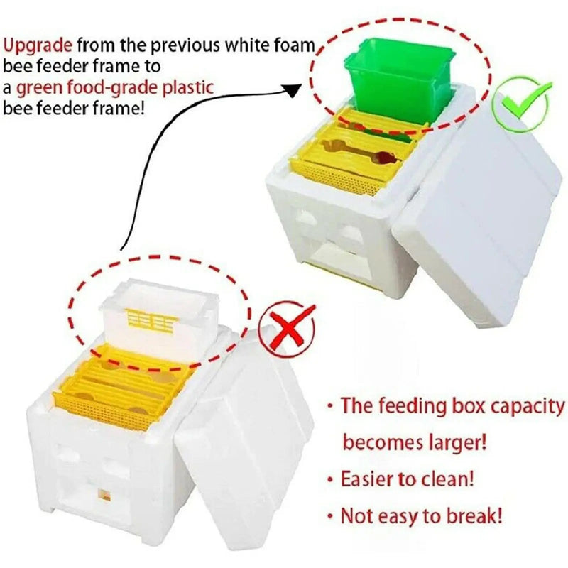 Queen Bee Breeding Box Bee Mating Box Foam Bee Hive Box Beekeeper Garden Pollination Box Bee Breeding Case Beekeeping Equipment
