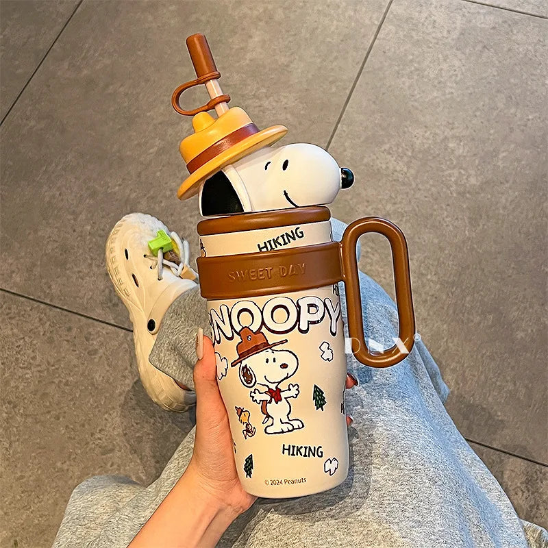 New Crayon Shin-chan Cute Cartoon Sakurada Nene Vacuum Cup Kawaii High-Capacity Water Cup Lovely Periphery Home Decor Gifts