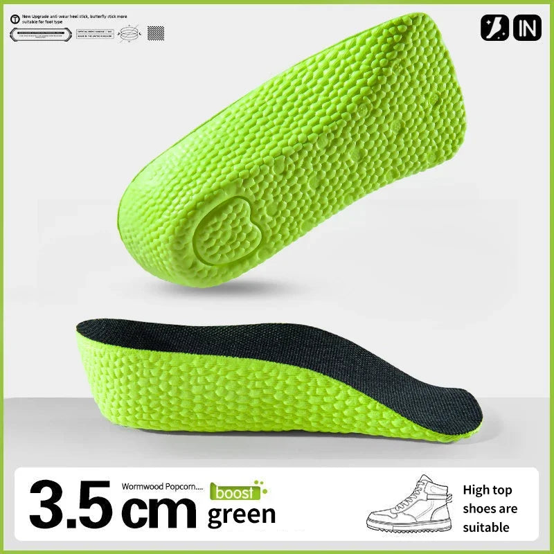 1Pair Height Increase Insoles Shoes Flat Feet Arch Support Orthopedic Insoles Sneakers Heel Lift Half Shoe Pads Height Boosters