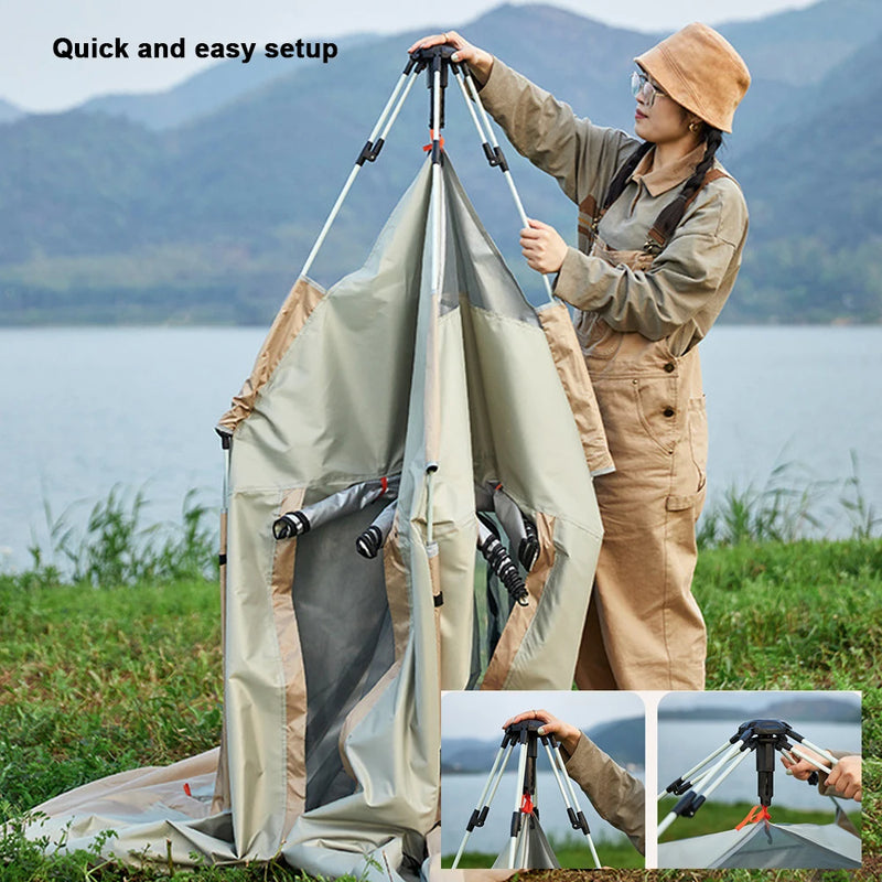 Outdoor Self-driving Travel Camping Tent Automatic Quick-opening Tent Rainproof Sunshine-proof Tent Fishing Sunshine Shelter