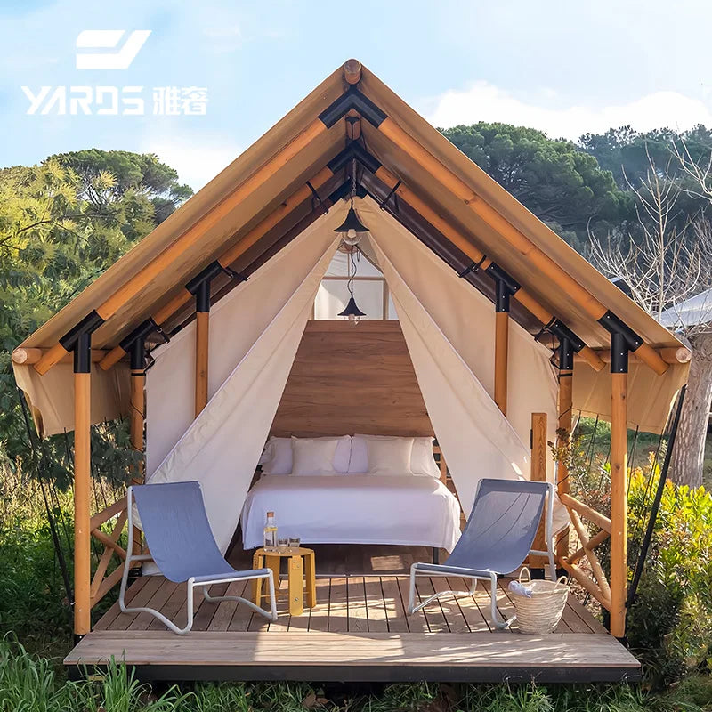 Outdoor Resort Farm Camp Light Luxury Tent, Scenic Accommodation Homestay Wild Luxury Cabin Hotel Tent