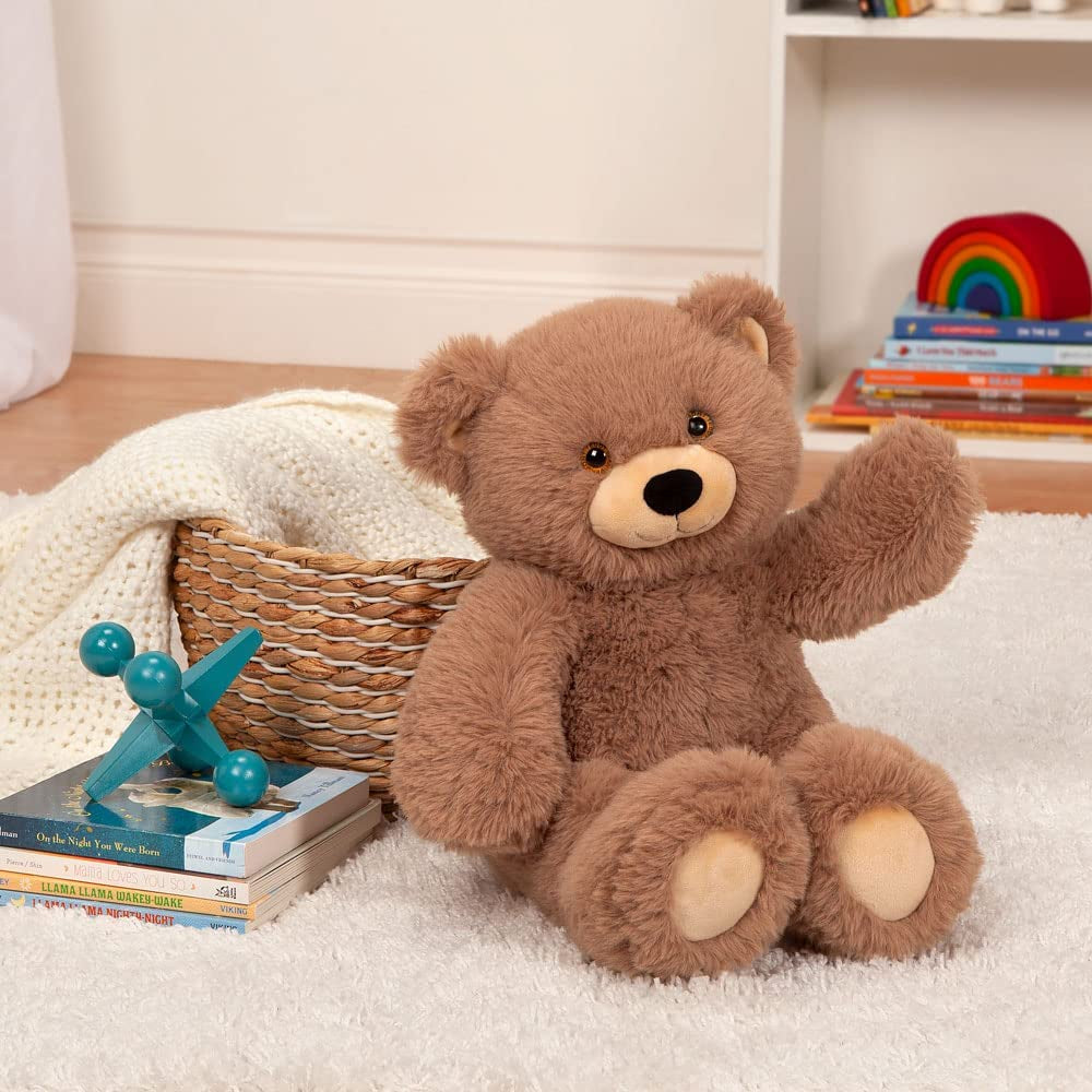 Cuddly Soft – 18 Inch Brown Bear Stuffed Animal, Oh so Soft Plush Toy, Adorable Gift for All Ages