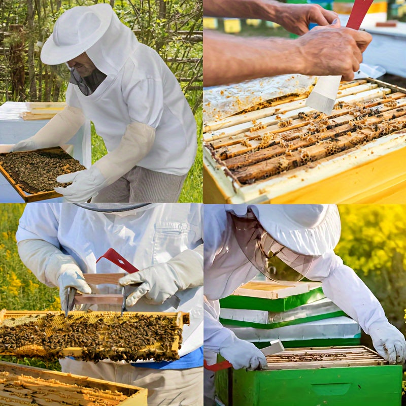 30PCS Ultimate Beekeeping Starter Kit - Stainless Steel Beekeeping Suit, Jacket, Hive Equipment, and Tools for Beginners and Professionals - Complete Bee Keeping Supplies for Safe and Efficient Bee Farming