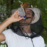 2pcs Beekeeping Hat with Mosquito Net, Bug Proof Head Net for Outdoor Activities, Beekeeping, Hiking, Gardening, Fishing, Breathable Mesh Bucket Hat, Unisex Sun Protection Hat for Men Women