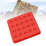 1pc Silicone Queen Cup Mold, 20 Holes, Non-Electric Beekeeping Queen Bee Rearing Tool, Durable Beekeeping Supplies