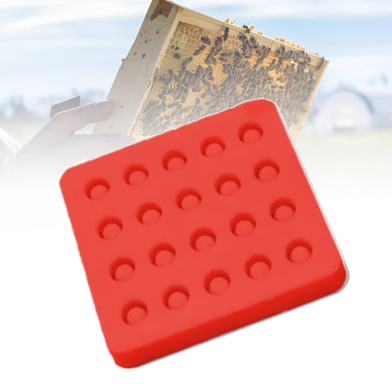 1pc Silicone Queen Cup Mold, 20 Holes, Non-Electric Beekeeping Queen Bee Rearing Tool, Durable Beekeeping Supplies
