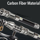 Telescopic Fishing Rod Sea Saltwater Spinning Pole Reel Combo 100M Line Full Kit