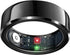 Smart Ring Health Tracker, Sleep Tracker Ring with Heart Rate, Waterproof Fitness Ring for Activity Monitoring/Steps/Distance/Calories, Air Gestures, up to 7-Day Battery, for Ios Android (Black,