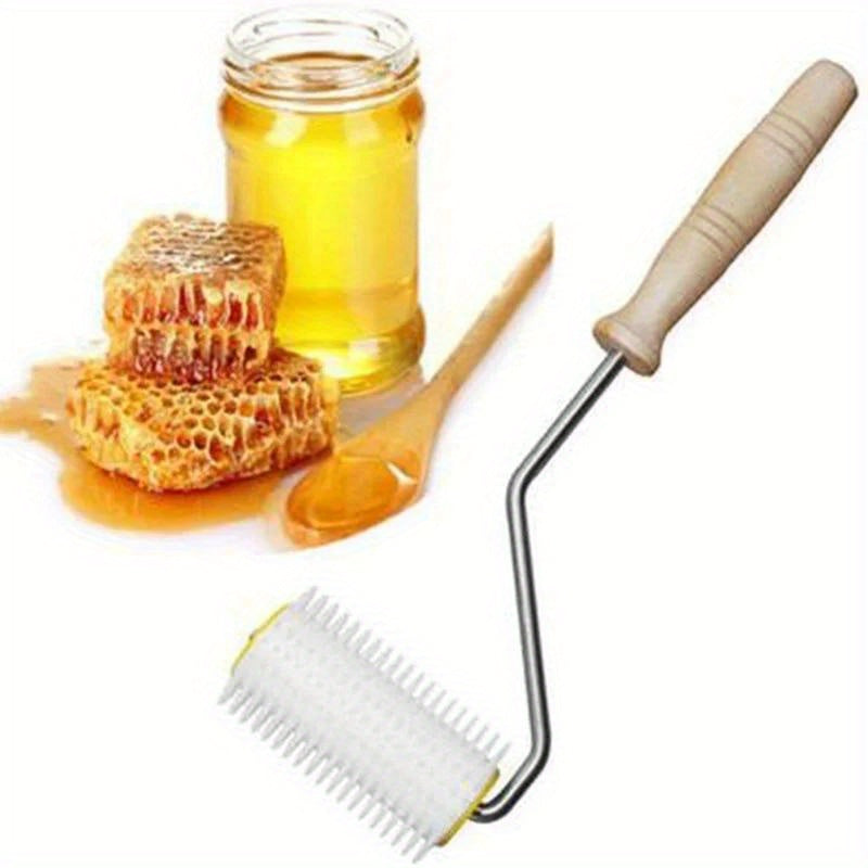 Plastic Tools Kit for Beekeeping, Including a Roller Uncapping Needle for Extracting Honey from Combs, Suitable for Home And Garden Use.