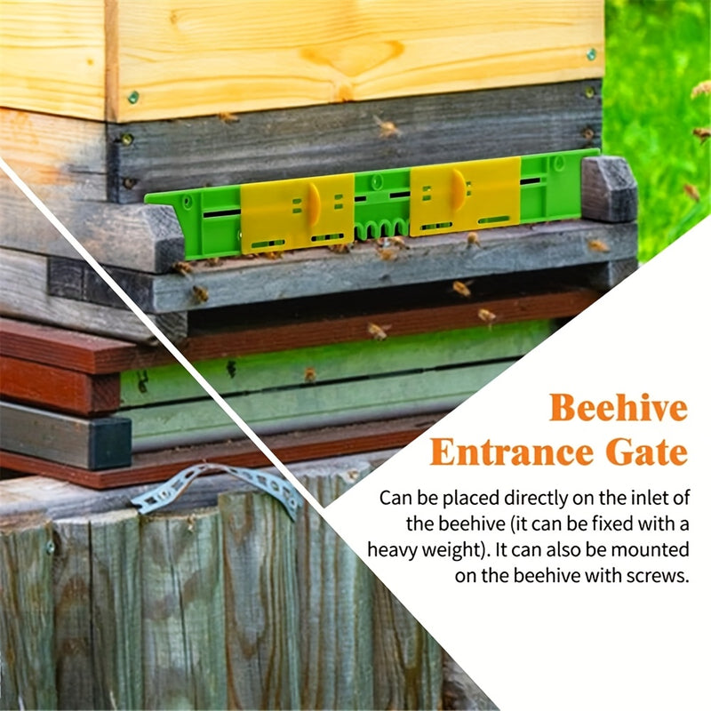 10 Pack BeeHiveGuard Plastic Mouse Guards - Beehive Entrance Reducer for 8 Frame Hives - Beekeeping Hive Entrance Protector
