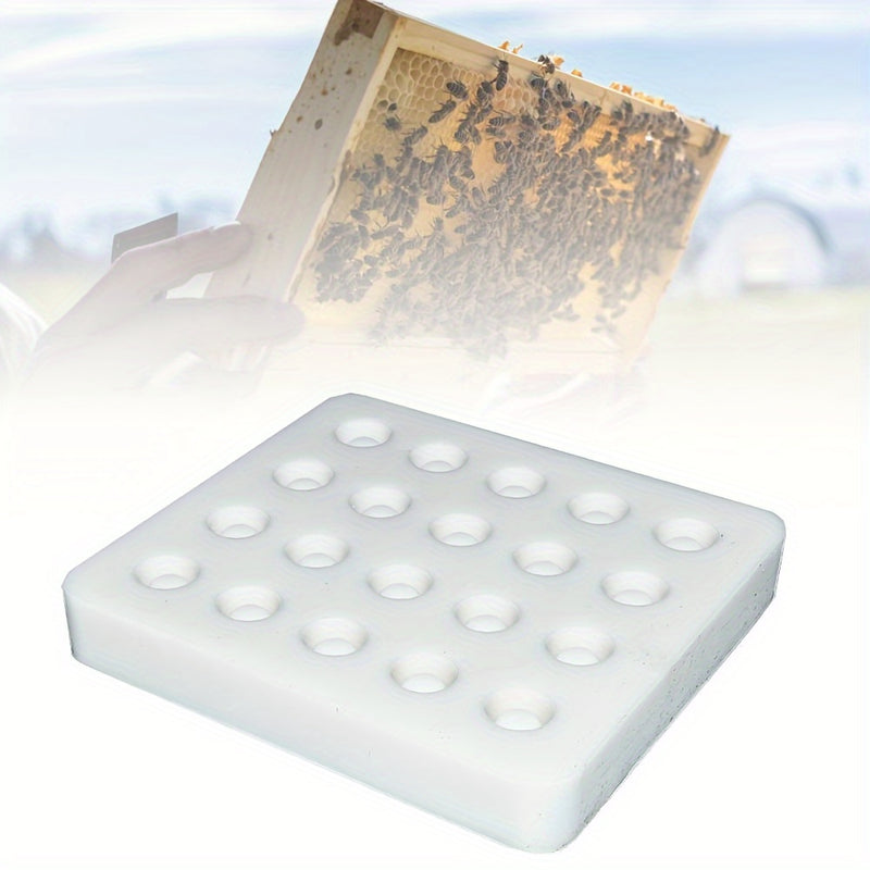 1pc Silicone Queen Cup Mold, 20 Holes, Non-Electric Beekeeping Queen Bee Rearing Tool, Durable Beekeeping Supplies