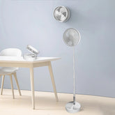 USB Rechargeable Folding Telescopic Floor Fan Mini Summer Mute Silent Desktop Table Fan Ventilador for Office Bedroom Cooler