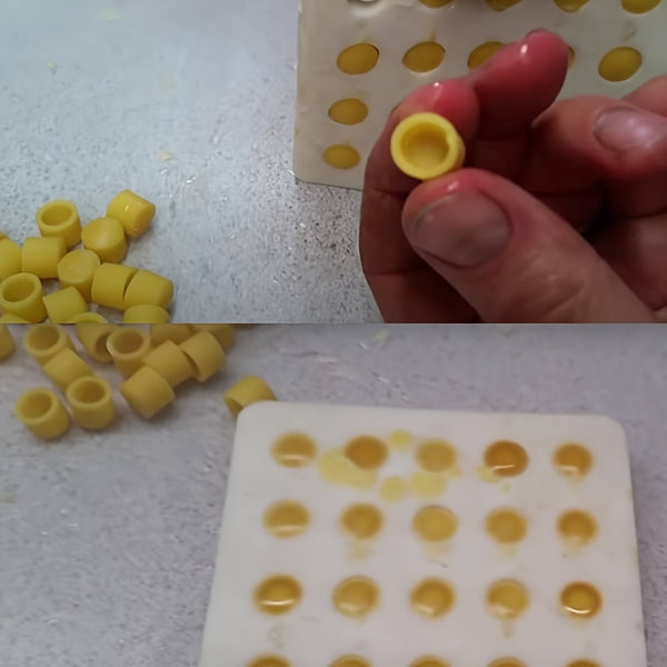 1pc Silicone Queen Cup Mold, 20 Holes, Non-Electric Beekeeping Queen Bee Rearing Tool, Durable Beekeeping Supplies