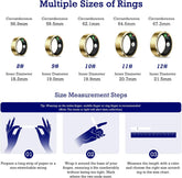 Smart Ring Health Tracker, Sleep Tracker Ring with Heart Rate, Waterproof Fitness Ring for Activity Monitoring/Steps/Distance/Calories,Air Gestures,Up to 7-Day Battery,For Ios Android (Light Gold,