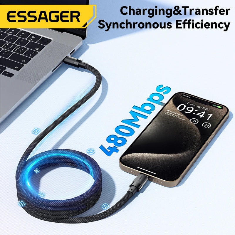 USB C to C 100W Magnetic Fast Charger Cable for Iphone 15 65W Type C to C Data Charging Wire for Laptop Samsung