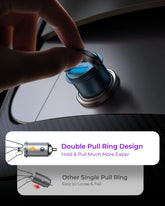 USB C Car Charger, [PD45W & QC45W] Dual Fast Ports Fast Charge Car Charger [All Metal & Mini] Cigarette Lighter Adapter for Iphone 14/13/12 Pro Max Samsung S22/21 Note20/10 Google Pixel, Ipad Pro