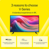 50-Inch V-Series 4K UHD LED Smart TV with Voice Remote, Dolby Vision, HDR10+, Alexa Compatibility, 2022 Model