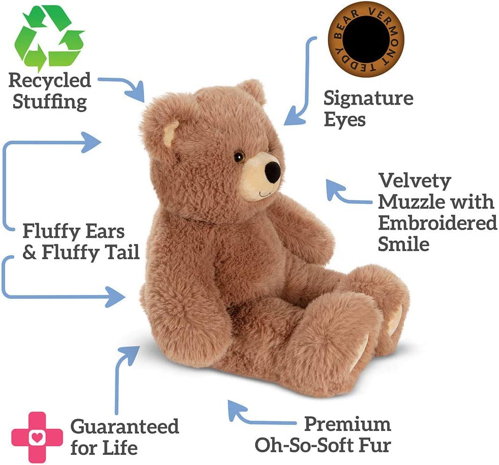 Cuddly Soft – 18 Inch Brown Bear Stuffed Animal, Oh so Soft Plush Toy, Adorable Gift for All Ages
