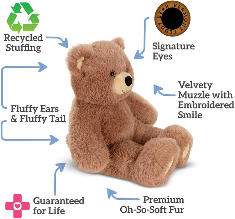 Cuddly Soft – 18 Inch Brown Bear Stuffed Animal, Oh so Soft Plush Toy, Adorable Gift for All Ages